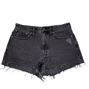 Madewell Relaxed Denim Black Shorts Size 30
